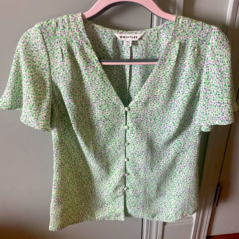 Whistles V Neck Blouse